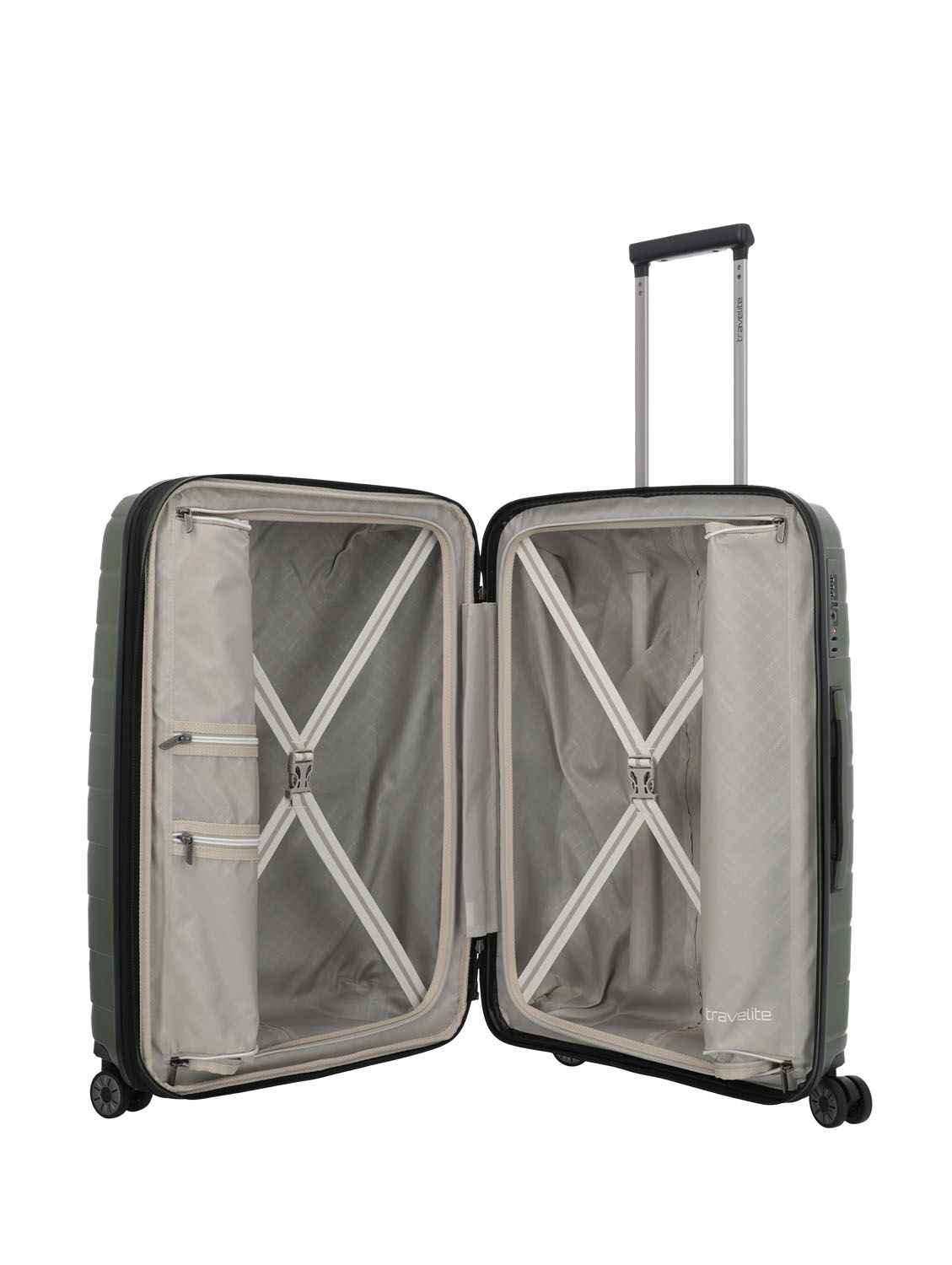 Travelite Air Base 4-Rad Trolley Set L/M-erw/S Olive