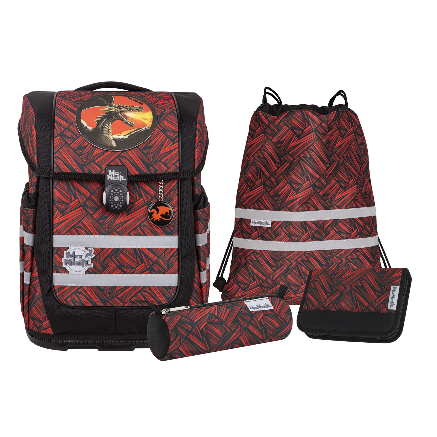 McNeill Ergo Compacto Schulranzen-Set 5tlg. ZACK