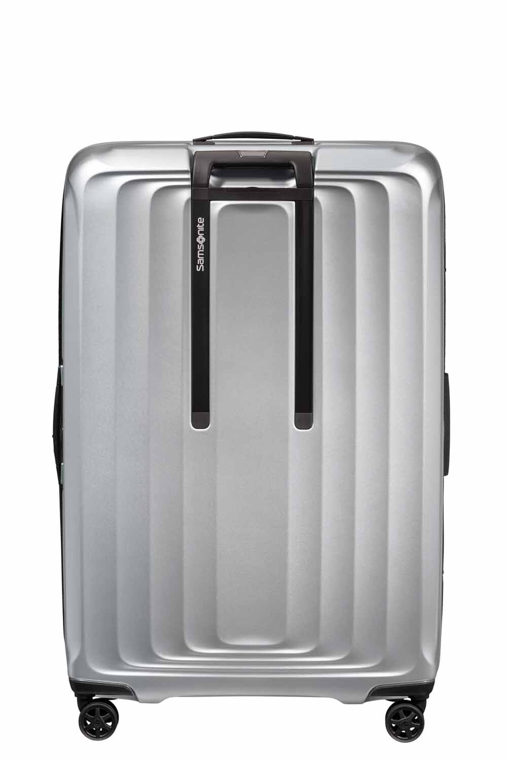 Samsonite Nuon Trolley mit 4 Rollen erweiterbar 81cm + GRATIS HOTELGUTSCHEIN Matt Silver