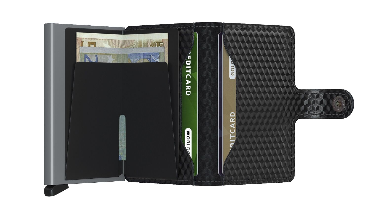 Secrid Miniwallet Cubic MCu-Black-Titanium Secrid Miniwallet Cubic MCu-Black-Titanium
