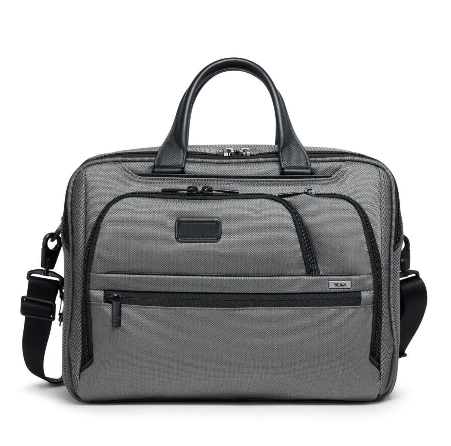 Tumi Alpha Medium 15" Erweiterbare Aktentasche Reflective Grey