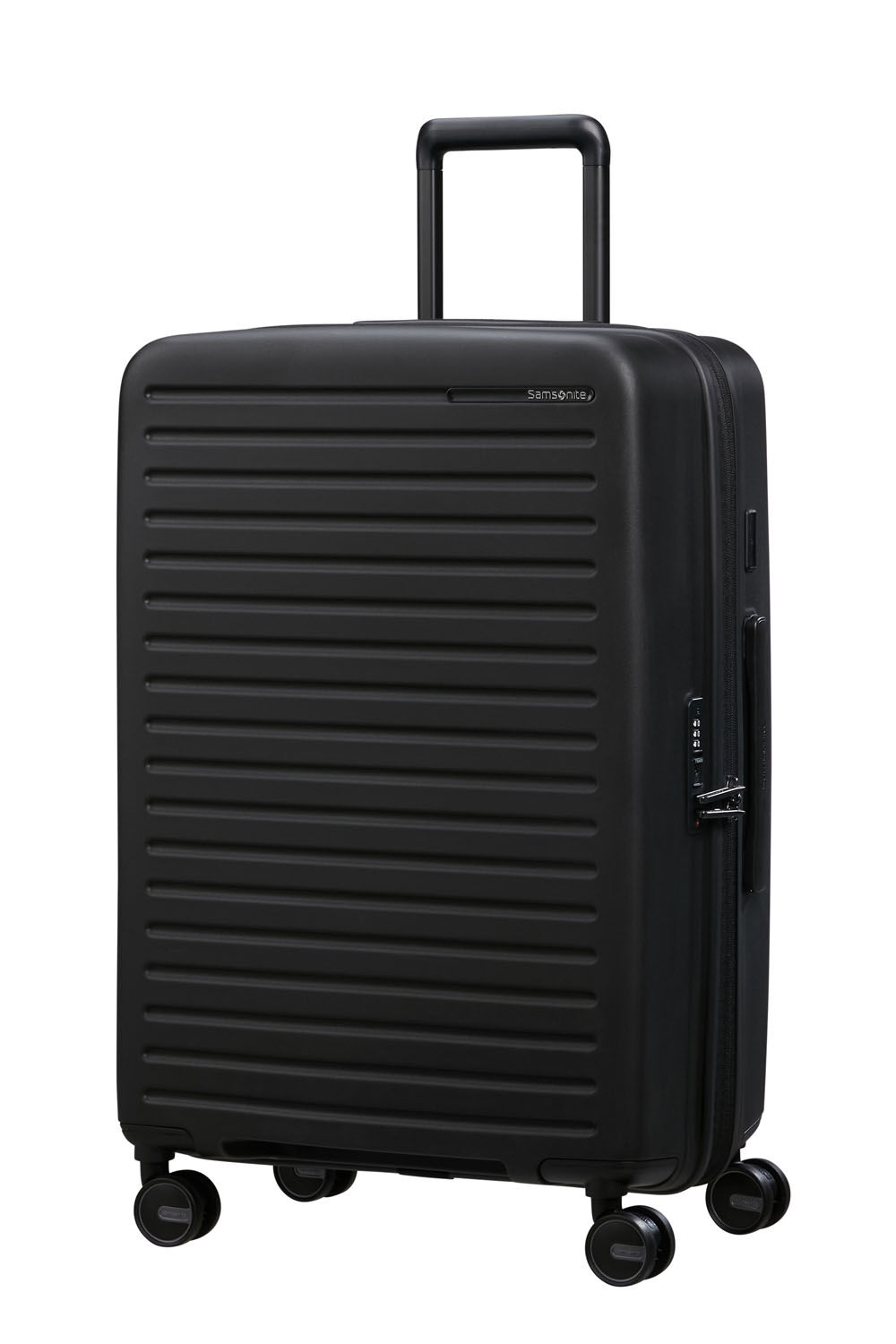 Samsonite Restackd Trolley mit 4 Rollen erweiterbar 68cm + GRATIS HOTELGUTSCHEIN Schwarz Samsonite Restackd Trolley mit 4 Rollen erweiterbar 68cm + GRATIS HOTELGUTSCHEIN Schwarz
