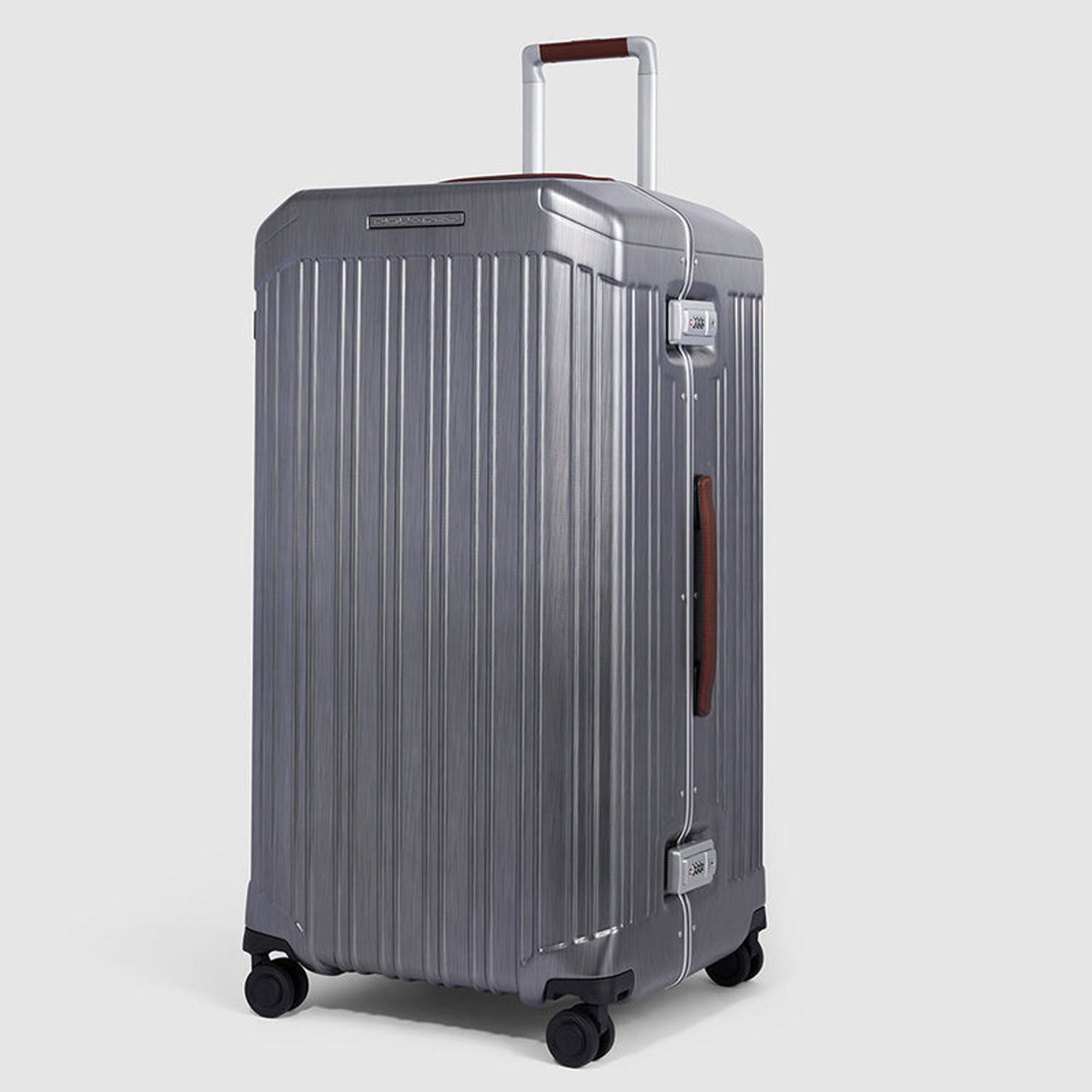 Piquadro PQLM Trolley Koffer Trunk mit 4-Rollen Schwarz/Tabak