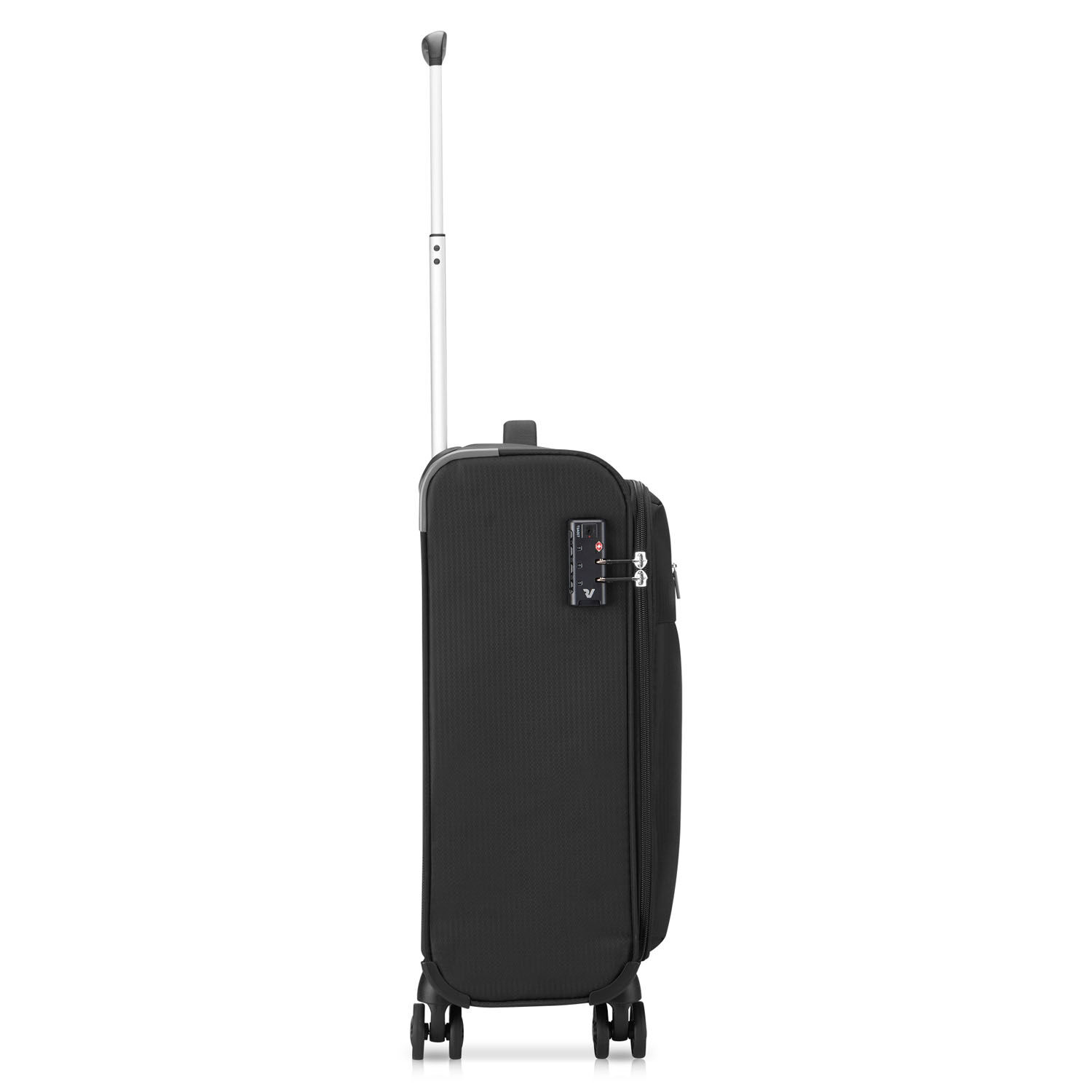 Roncato Lite Soft Handgepäck Carry-On Trolley 4-Rollen Black Roncato Lite Soft Handgepäck Carry-On Trolley 4-Rollen Black