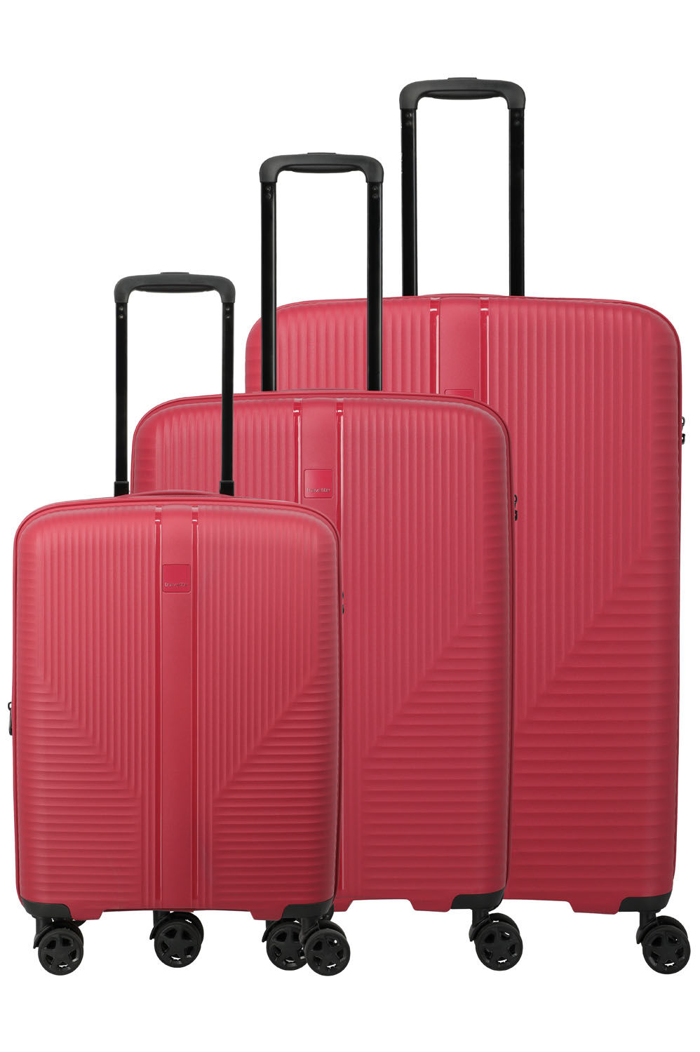 Travelite AIR STRIPE 3-tlg. Koffer-Set L/Mexp./Sexp., Red