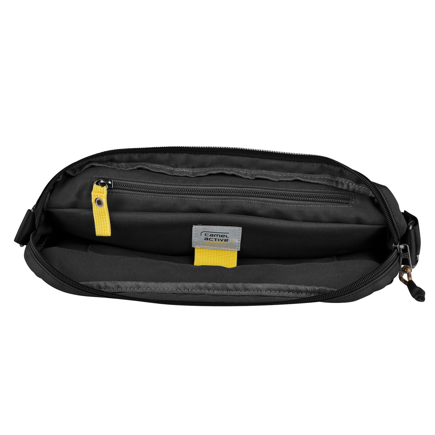 Camel Active Explore Cross Bag M aus recyceltem Nylon Schwarz