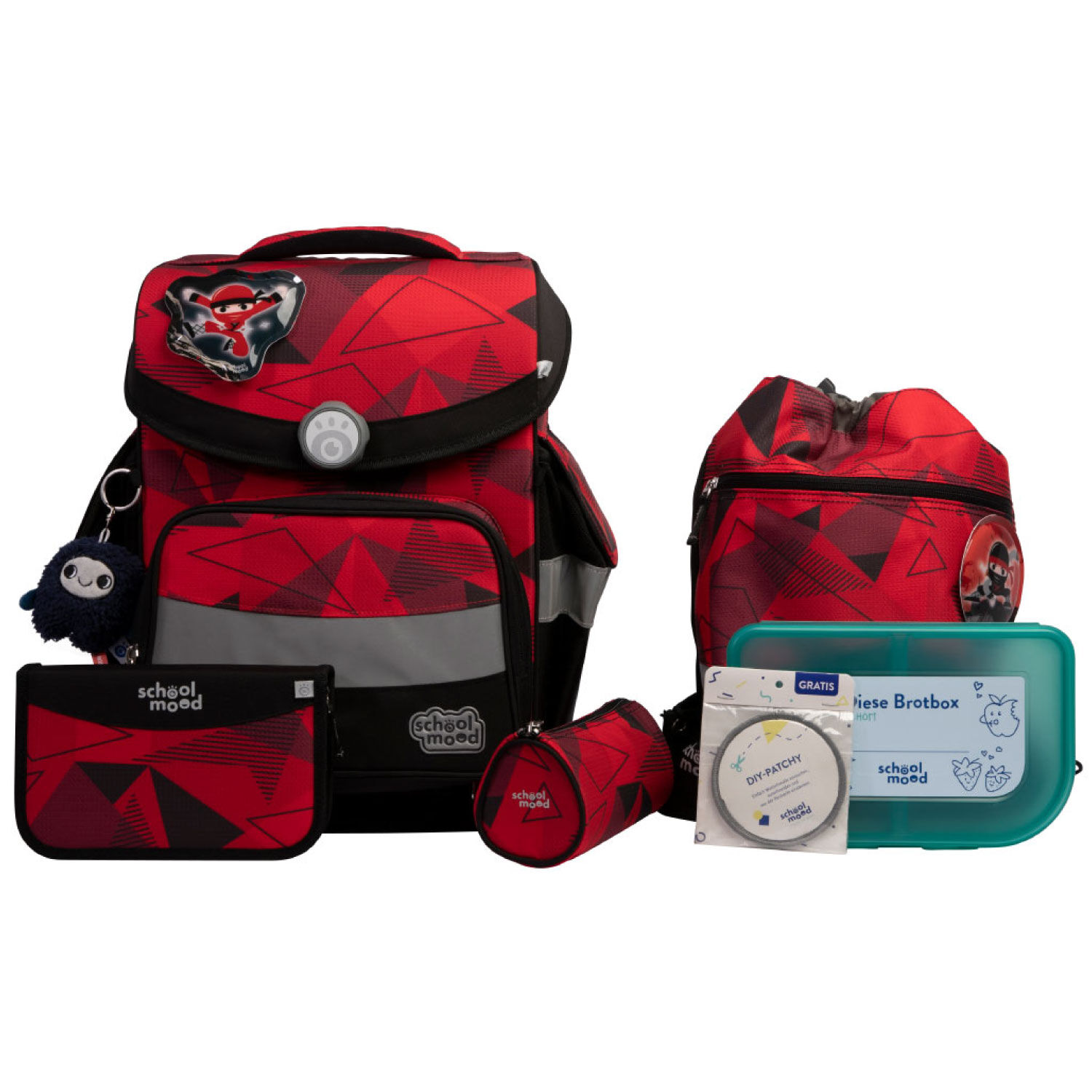 School-Mood Timeless Pro 7-tlg. Schulranzenset Kai (Ninja) School-Mood Timeless Pro 7-tlg. Schulranzenset Kai (Ninja)