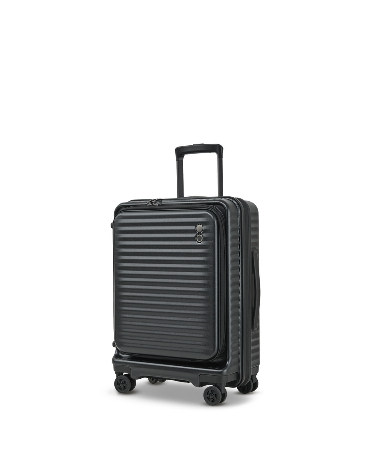 ECHOLAC Celestra FA Cabin Trolley mit Vortasche Black ECHOLAC Celestra FA Cabin Trolley mit Vortasche Black