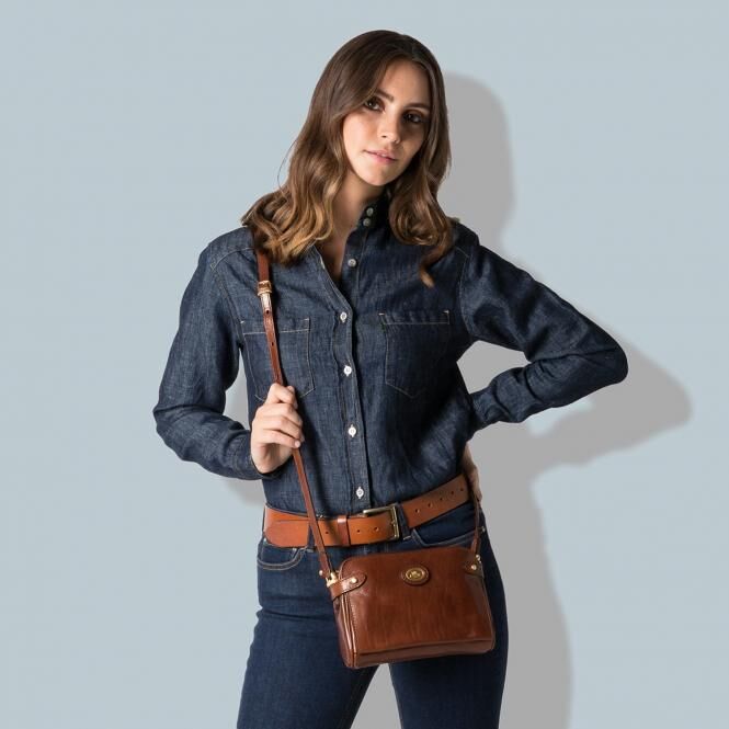 The Bridge Story Donna Mini-Bag Schultertasche 04005801 Braun/Gold