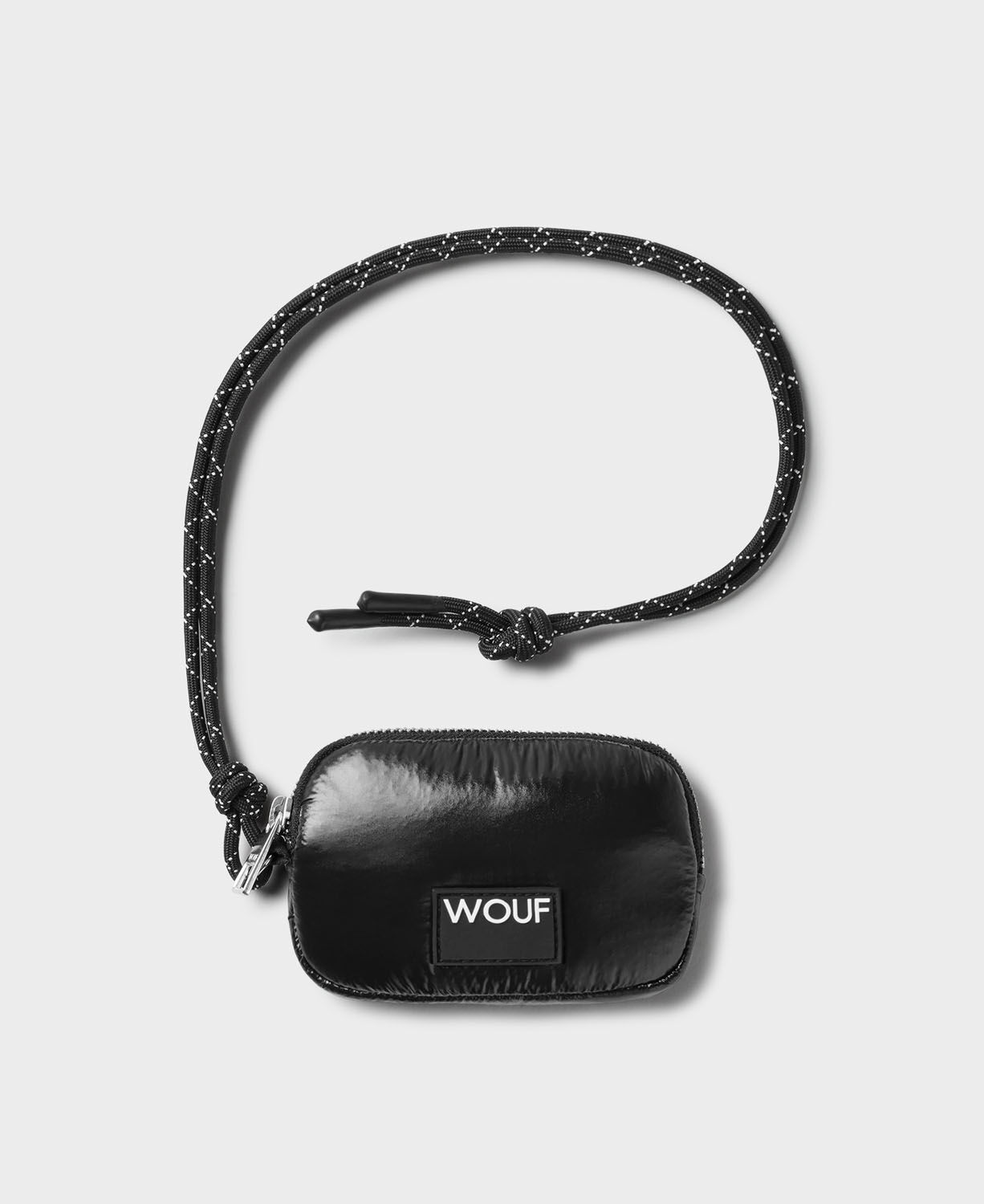 Wouf Quilted Collection Crossbody Coin Purse -Glossy