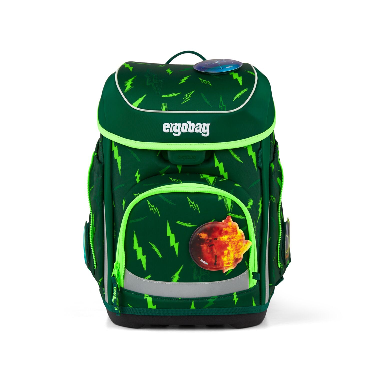 ergobag cubo Schulranzen, 5-teiliges Set, Kollektion 2026 Bärtastisch Flash
