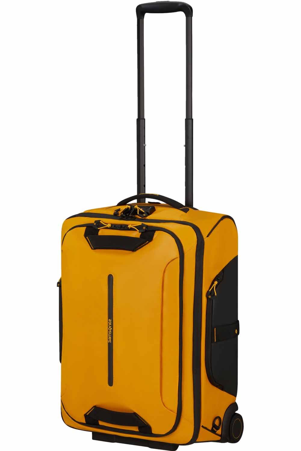 Samsonite Ecodiver Reisetasche/Rucksack mit Rollen 55cm + GRATIS HOTELGUTSCHEIN Gelb