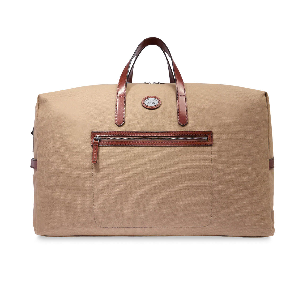 The Bridge Story Viaggio Reisetasche/Duffle Leder und Stoff L - 65CM Natural/Brown with Dark Ruthenium