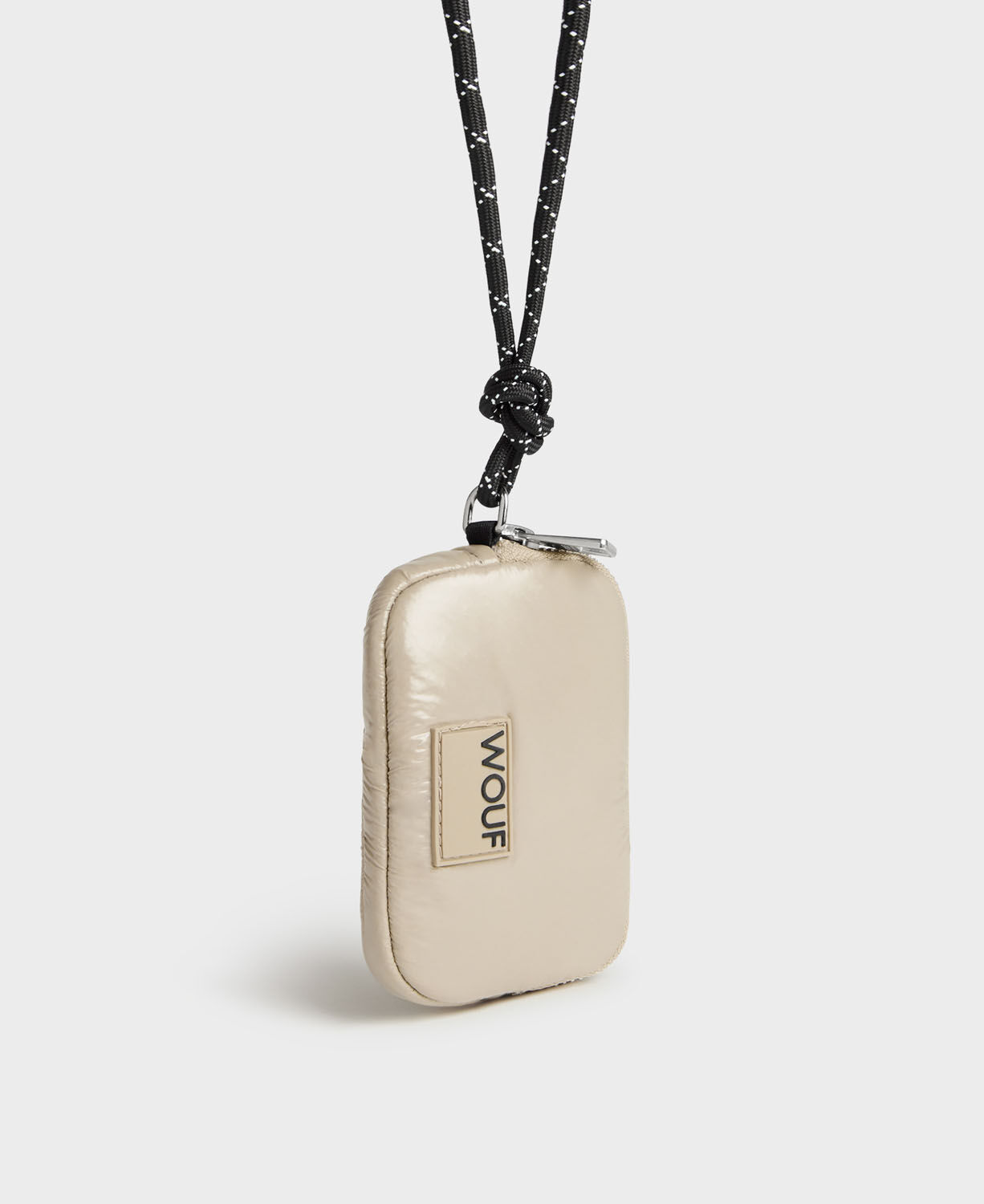 Wouf Quilted Collection Crossbody Coin Purse -Glossy Air