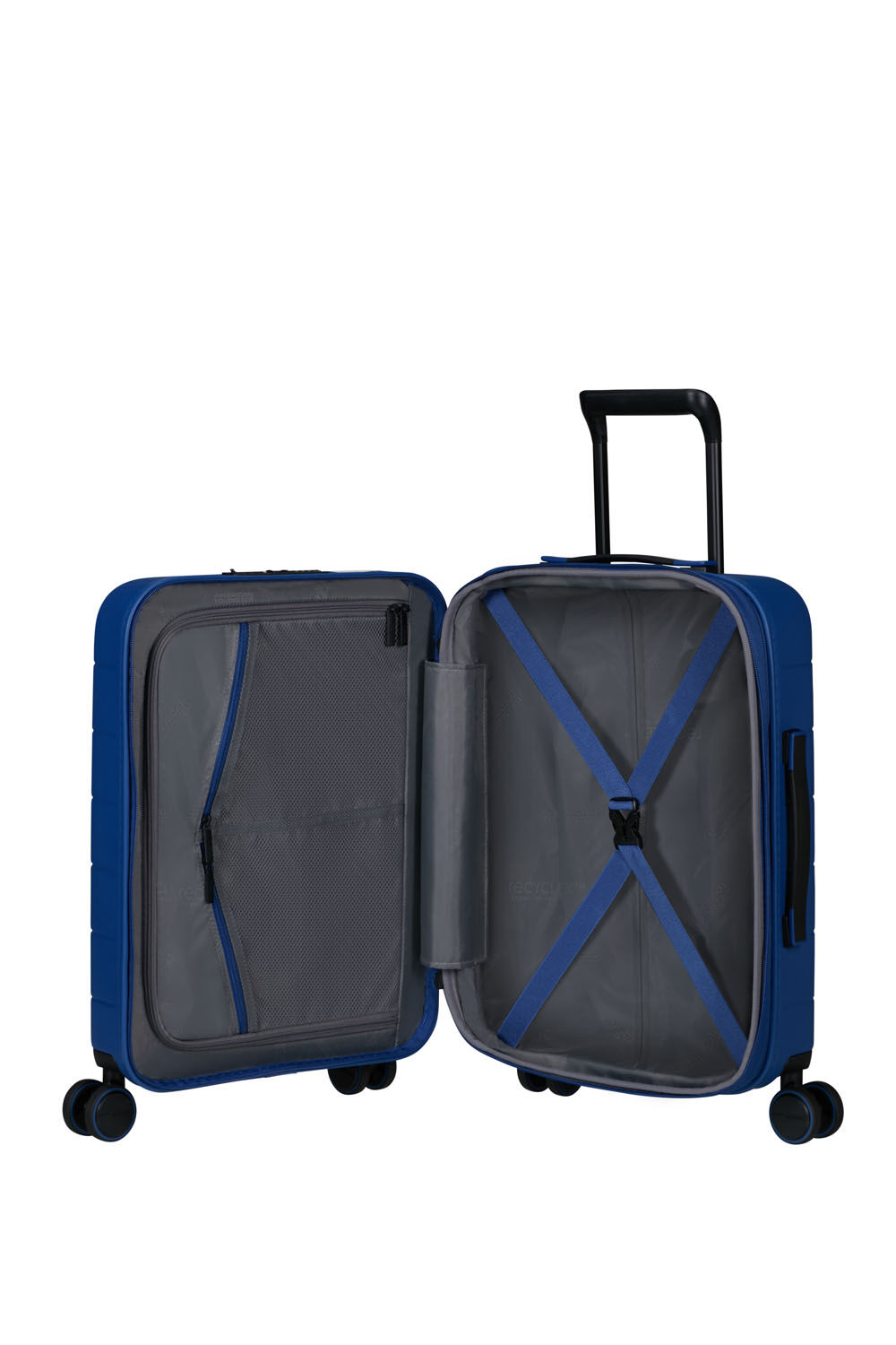 American Tourister Novastream Trolley 55cm mit 4 Rollen, erweiterbar Navy Blue