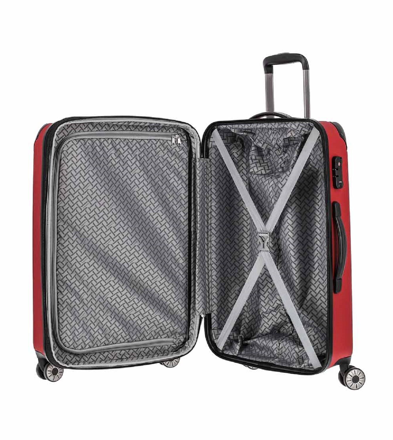 Travelite City Trolley M 4R 68cm erweiterbar Rot