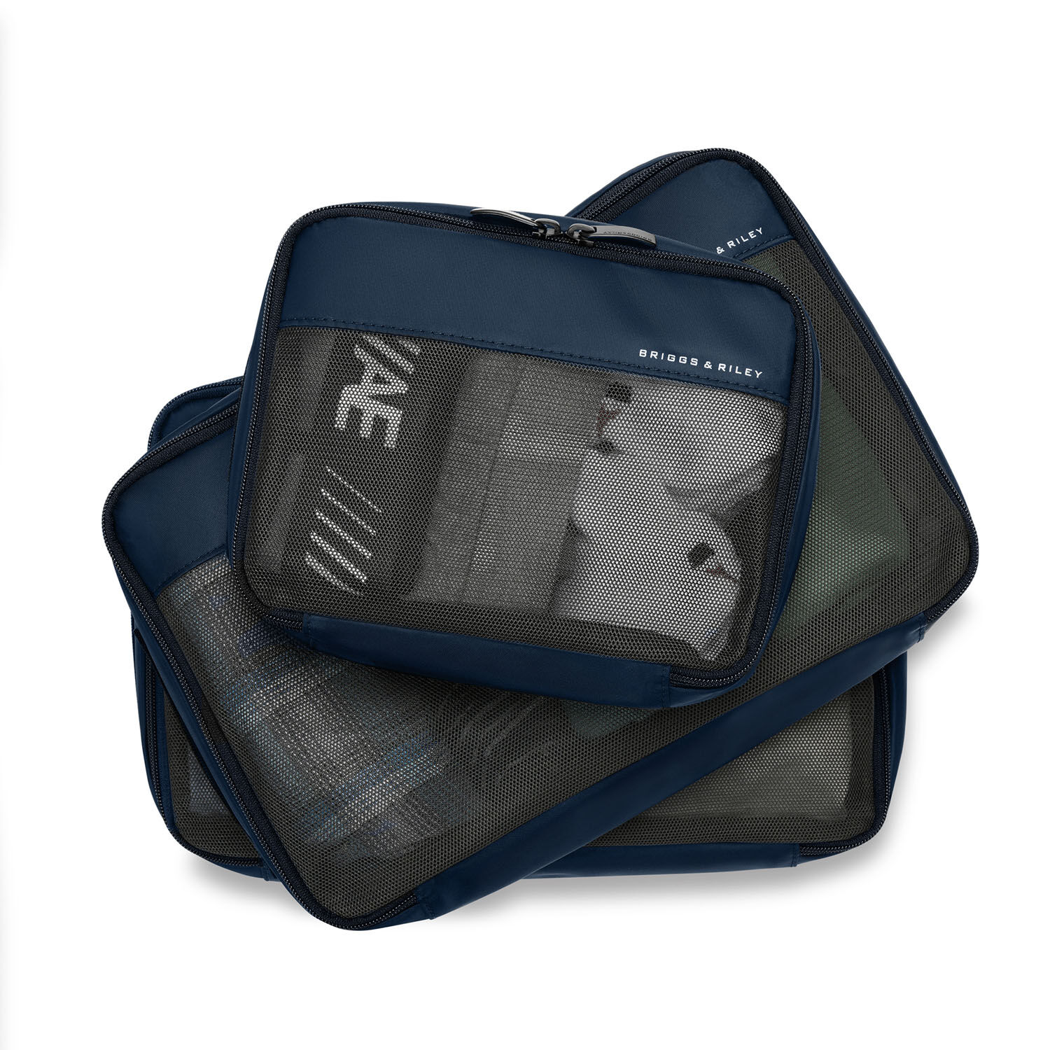 Briggs & Riley Travel Essentials Carry On Packing Cube 3-teilige Set Navy