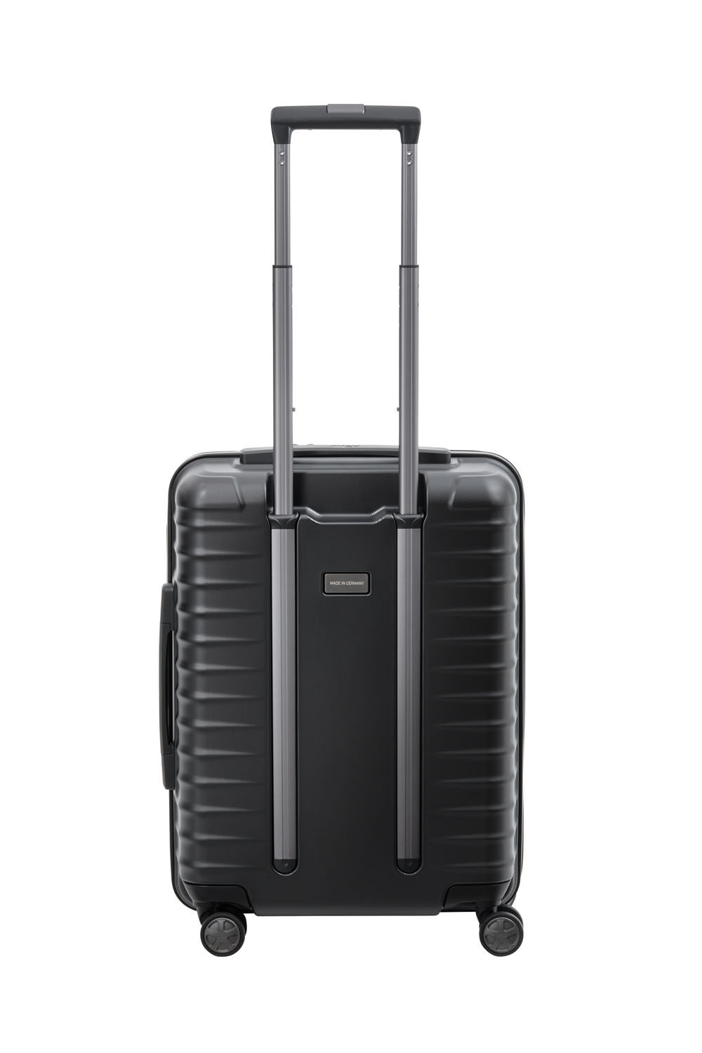 TITAN Litron 4-Rollen Trolley S mit Vortasche + Gratis Hotelgutschein Schwarz