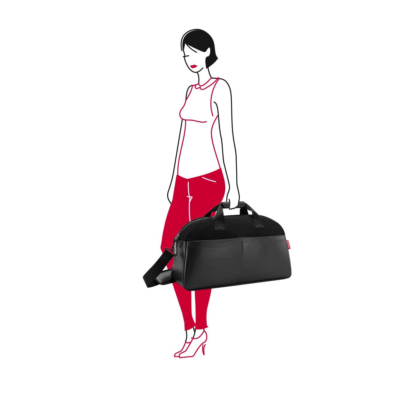 Reisenthel travelling overnighter canvas black