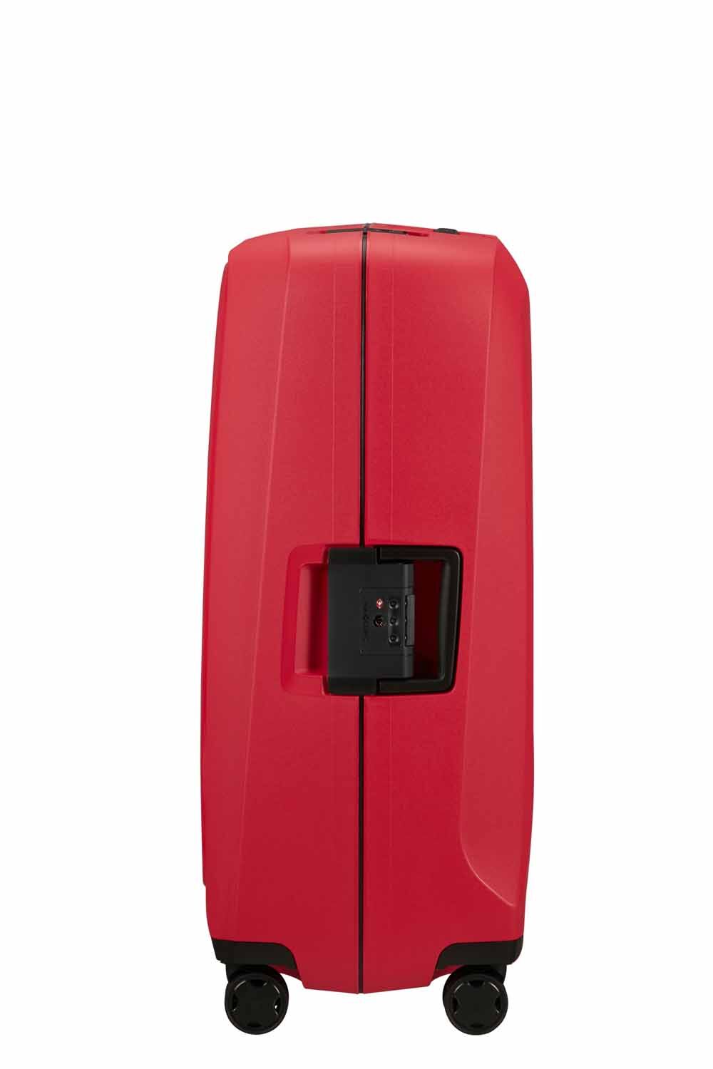 Samsonite Essens Trolley mit 4 Rollen 75cm + GRATIS HOTELGUTSCHEIN Hibiscus Red