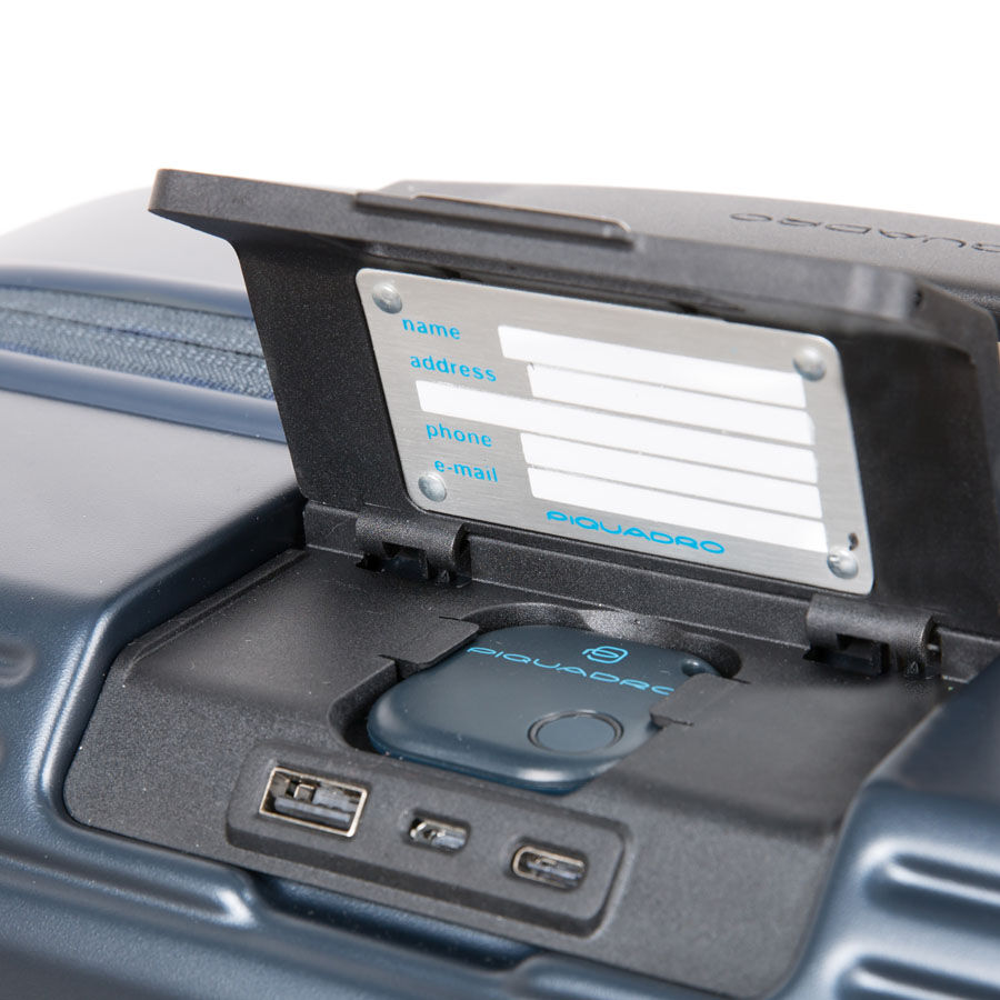 Piquadro PQ-Biz Kabinenlaptoptrolley mit Vortasche, 4-R, erweiterbar, BagMotic schwarz Piquadro PQ-Biz Kabinenlaptoptrolley mit Vortasche, 4-R, erweiterbar, BagMotic schwarz