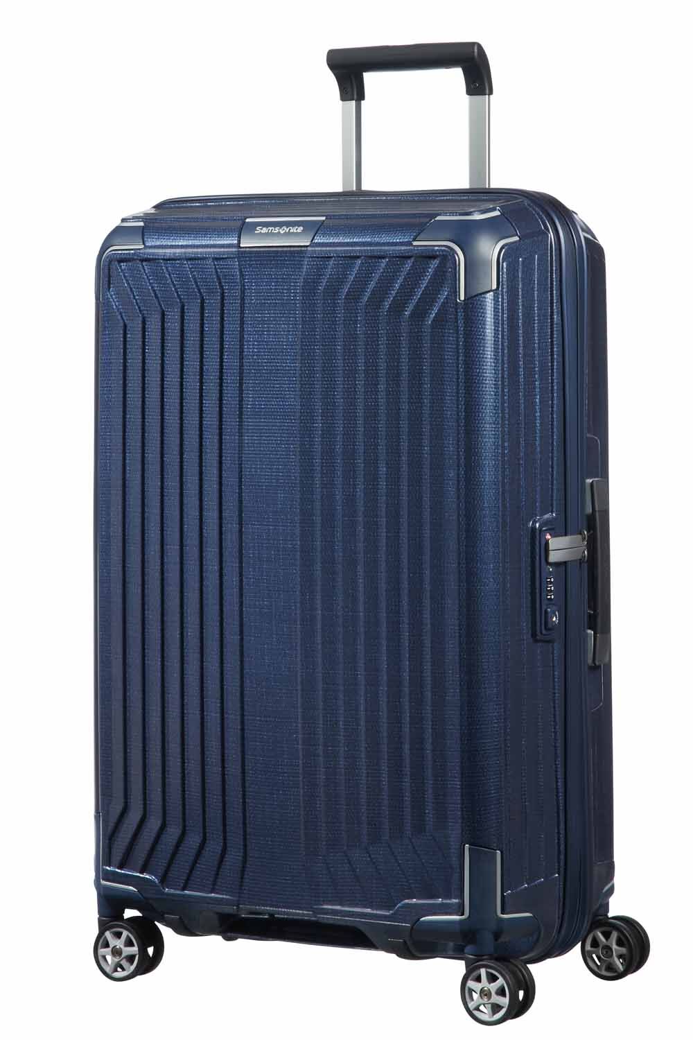 Samsonite Lite-Box Trolley mit 4 Rollen 69cm Deep Blue
