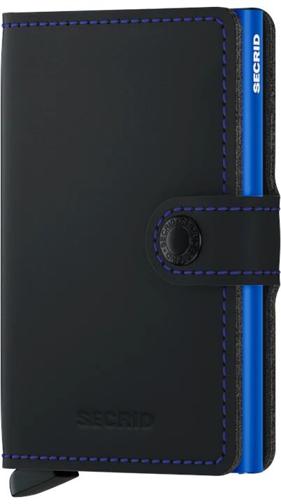 Secrid Miniwallet Matte MM-Black-Blue