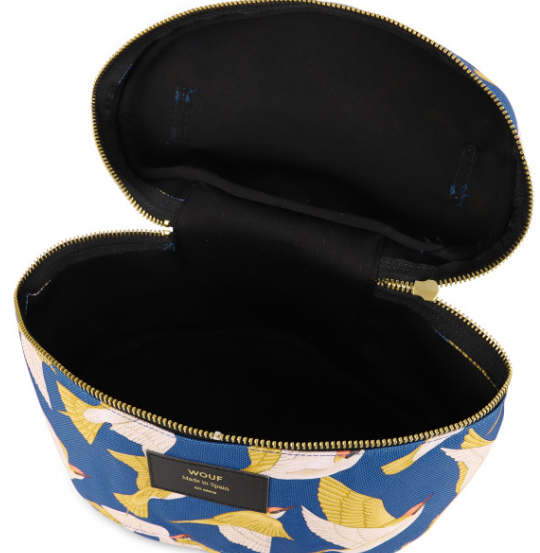 Wouf Accessories XL Beauty Bag Recycled Collection Blue Birds