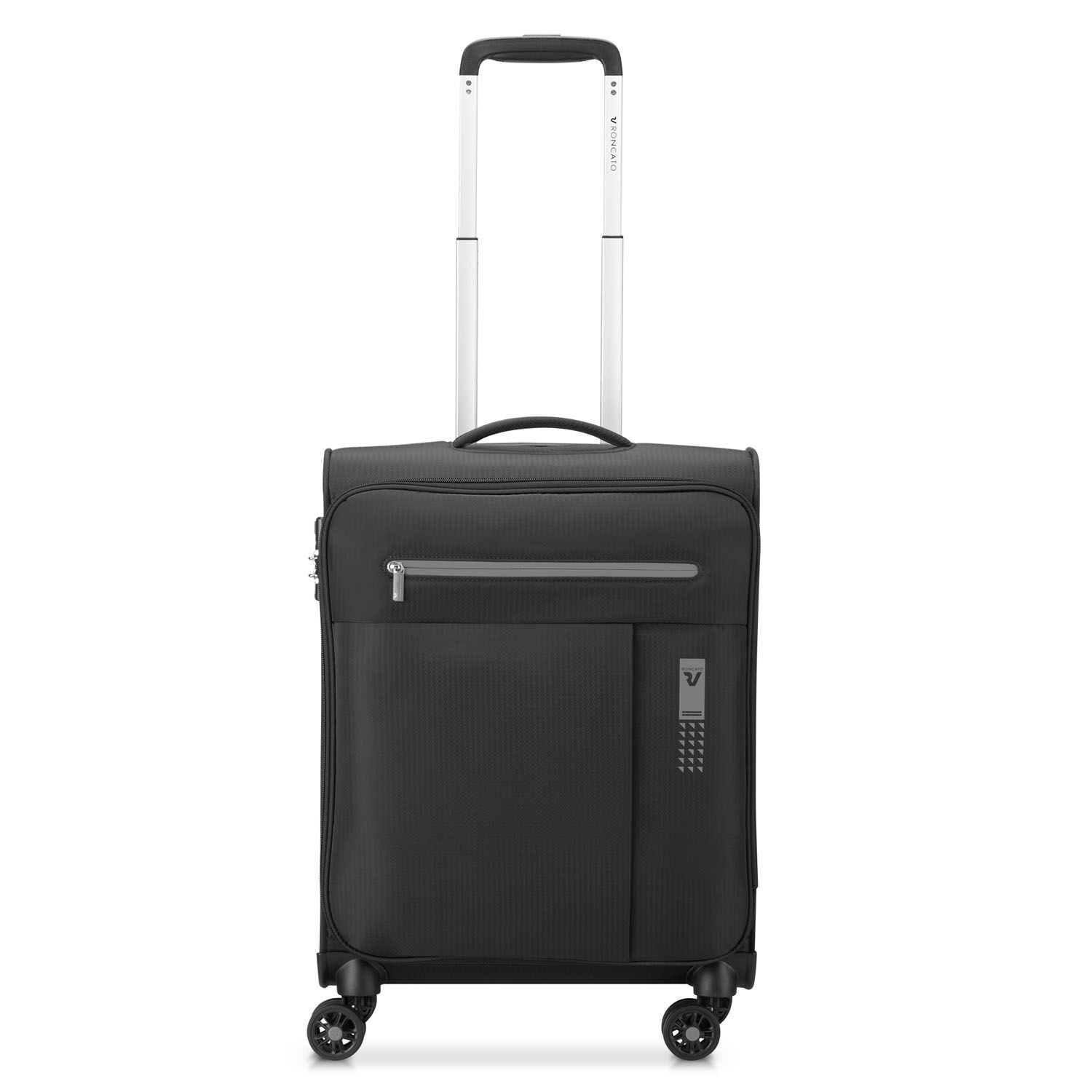 Roncato Lite Soft Handgepäck Carry-On Trolley 4-Rollen Black