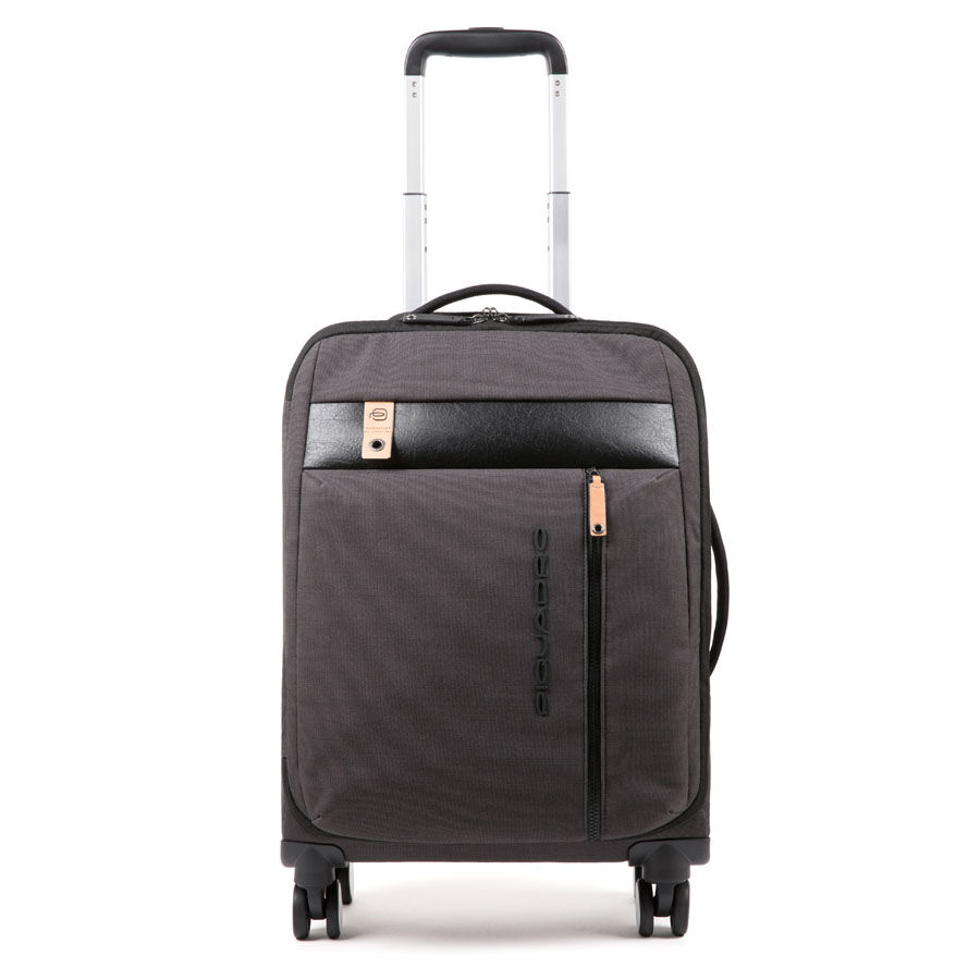 Piquadro Blade Handgepäcktrolley Ultra slim mit 4 Rollen schwarz