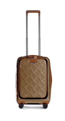 Stratic Leather & More Trolley S mit Vortasche, 4-Rollen Champagne