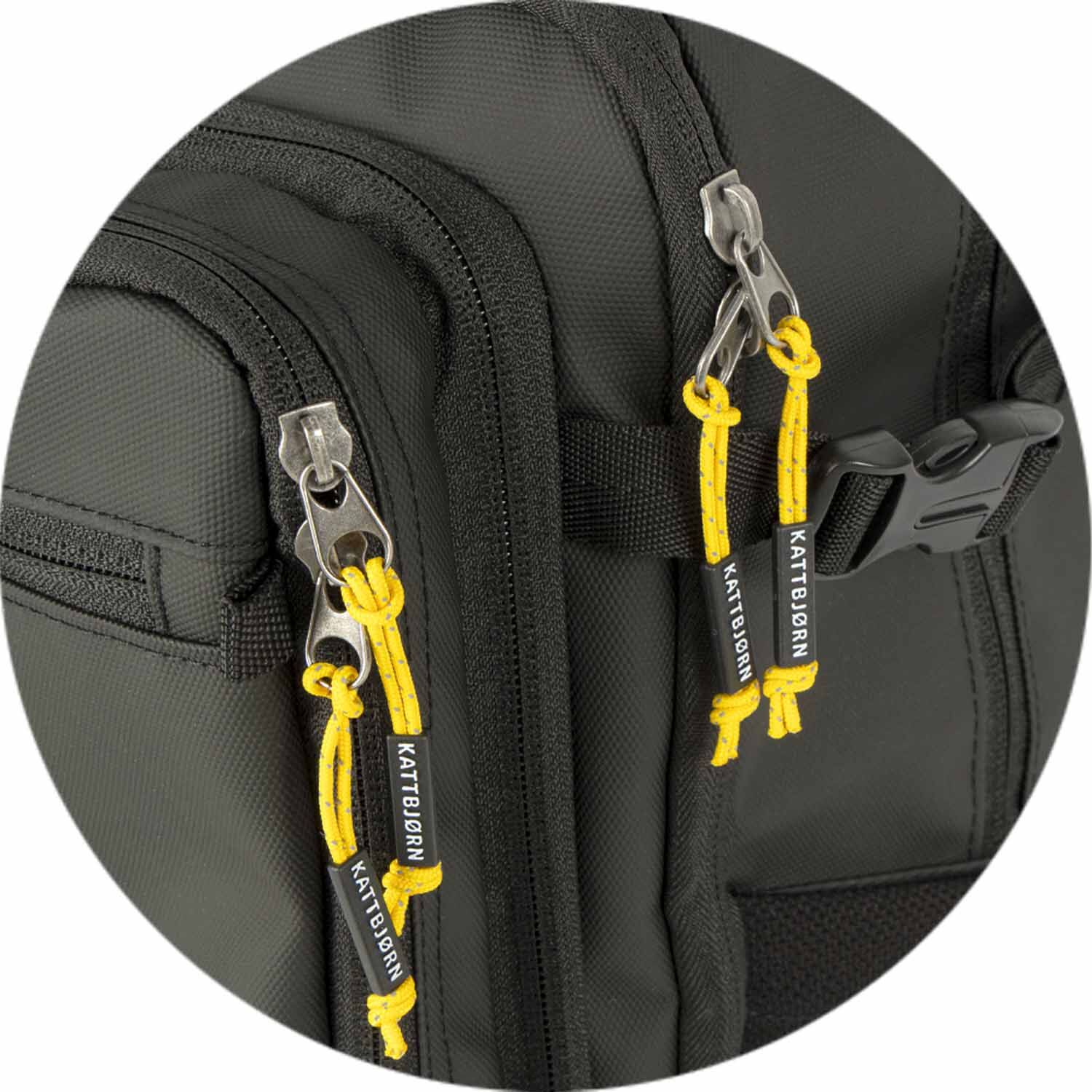 kattbjørn Flashlight Schulrucksack schwarz