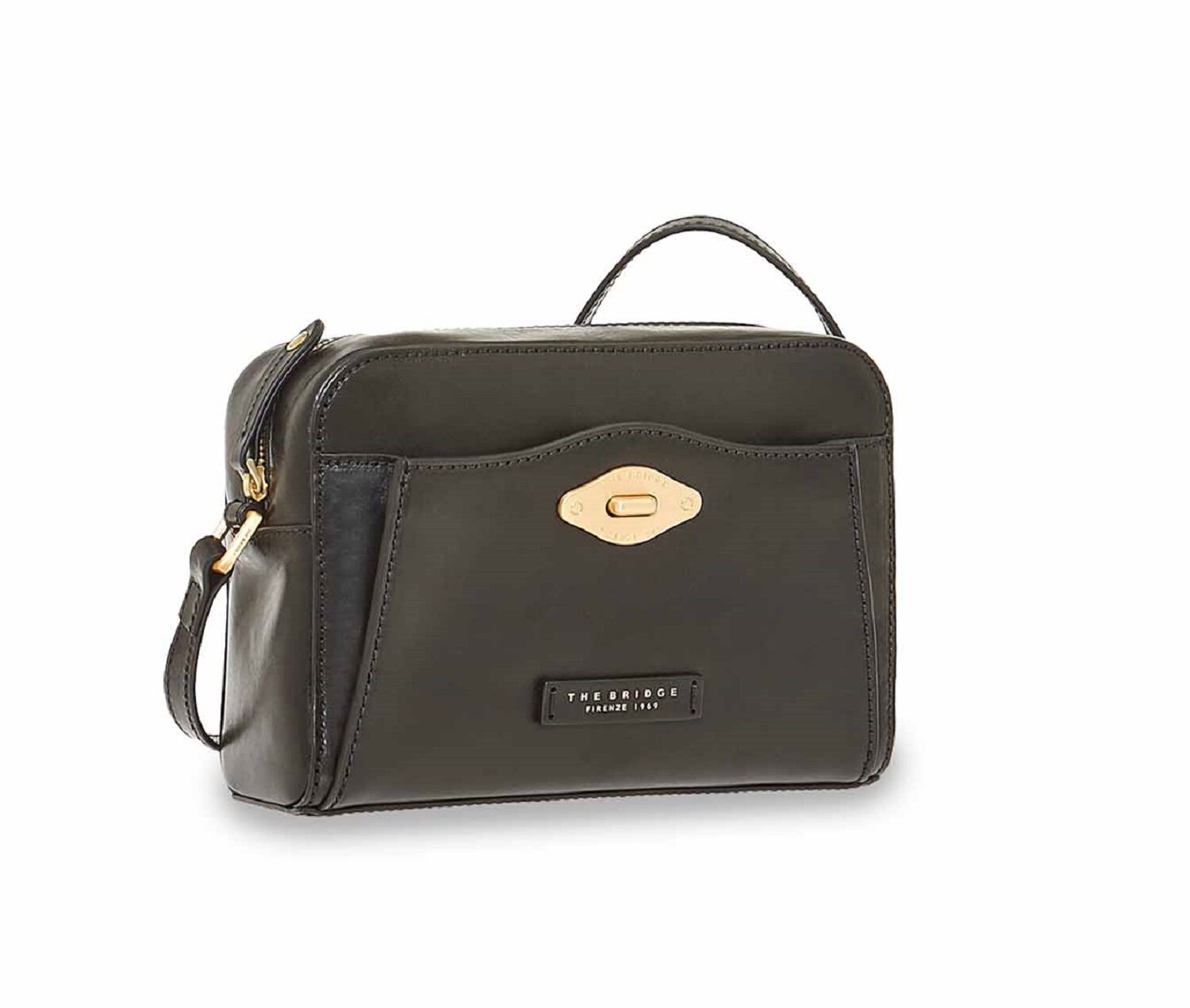 The Bridge Barbara Kameratasche Schwarz/Gold