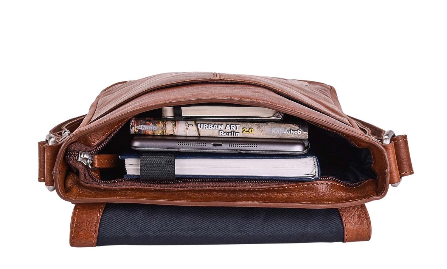 Leonhard Heyden Cambridge Leder-Umhängetasche S mit Tabletfach 10" Cognac Leonhard Heyden Cambridge Leder-Umhängetasche S mit Tabletfach 10" Cognac