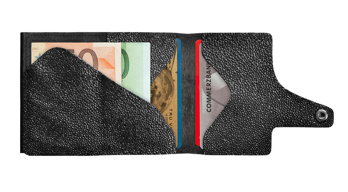Tru Virtu Click & Slide Wallet *Special Edition* Iguana Glossy Black/Black
