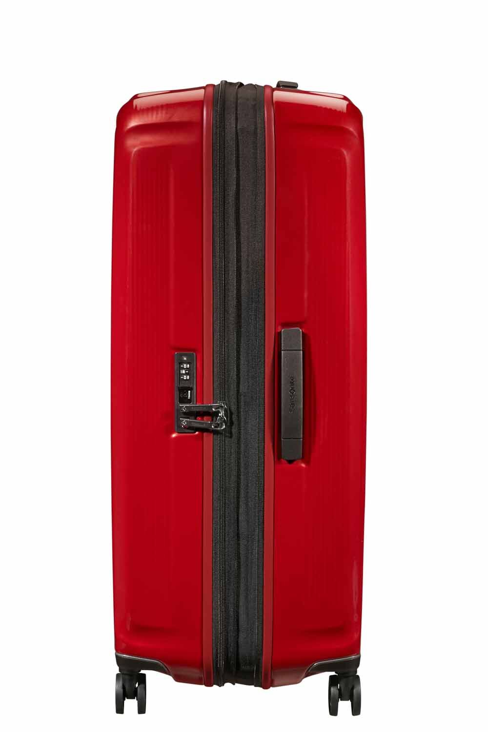 Samsonite Nuon Season Trolley mit 4 Rollen erweiterbar 81cm + GRATIS HOTELGUTSCHEIN Metallic Red