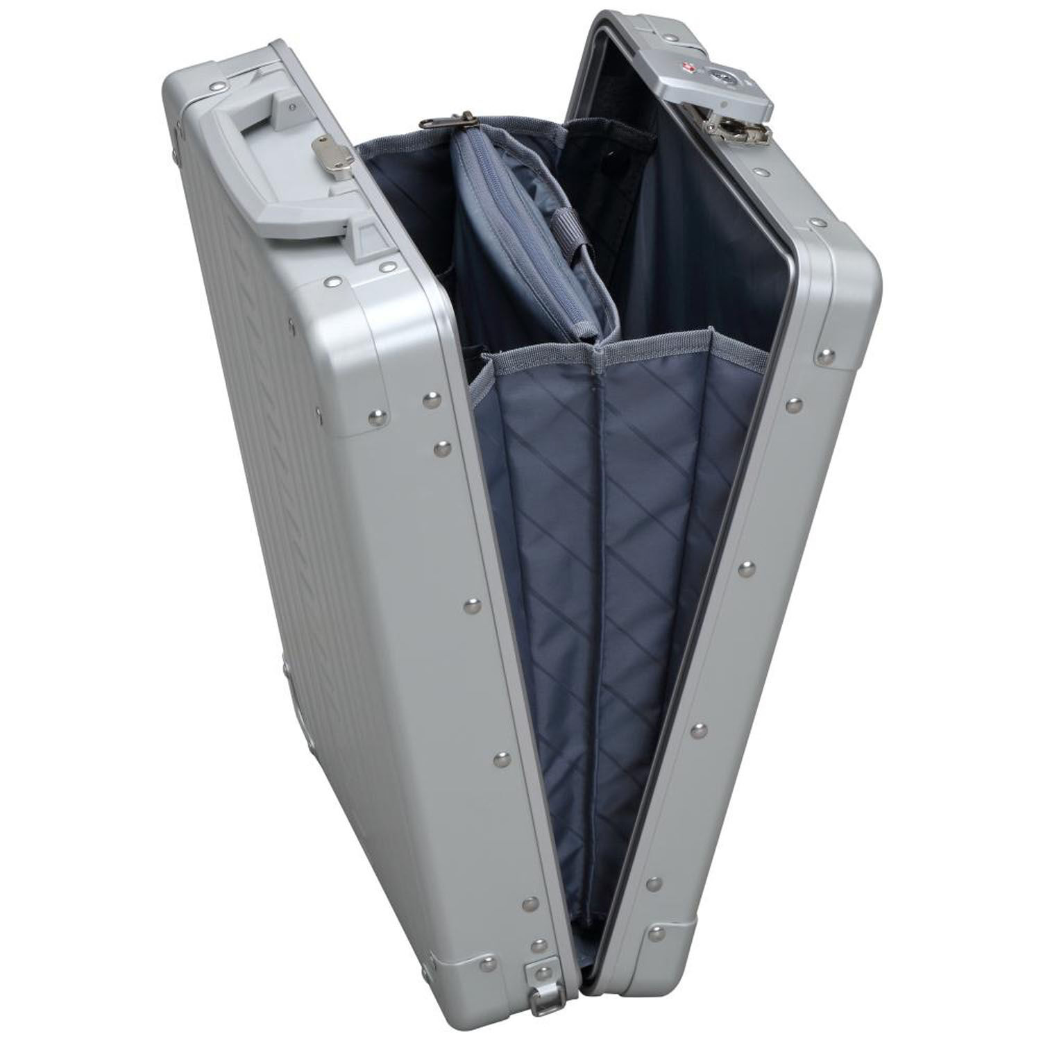 Aleon Business Briefcase Vertical 16" Silber