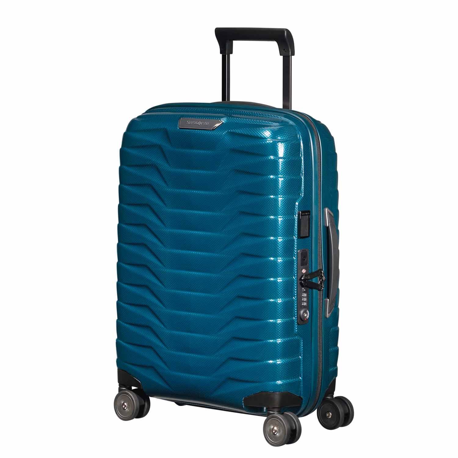 Samsonite Proxis Trolley mit 4 Rollen erweiterbar 55cm (20/23cm) + GRATIS HOTELGUTSCHEIN Petrol Blue Samsonite Proxis Trolley mit 4 Rollen erweiterbar 55cm (20/23cm) + GRATIS HOTELGUTSCHEIN Petrol Blue