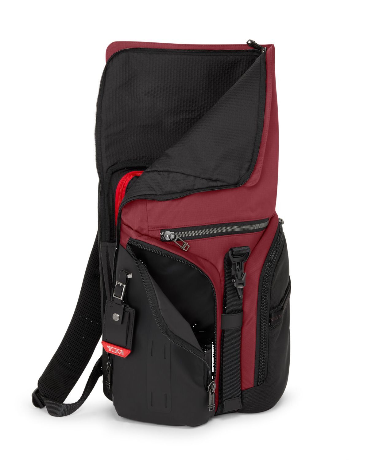 Tumi Alpha Bravo Logistics Rucksack mit Klappdeckel Desert Red