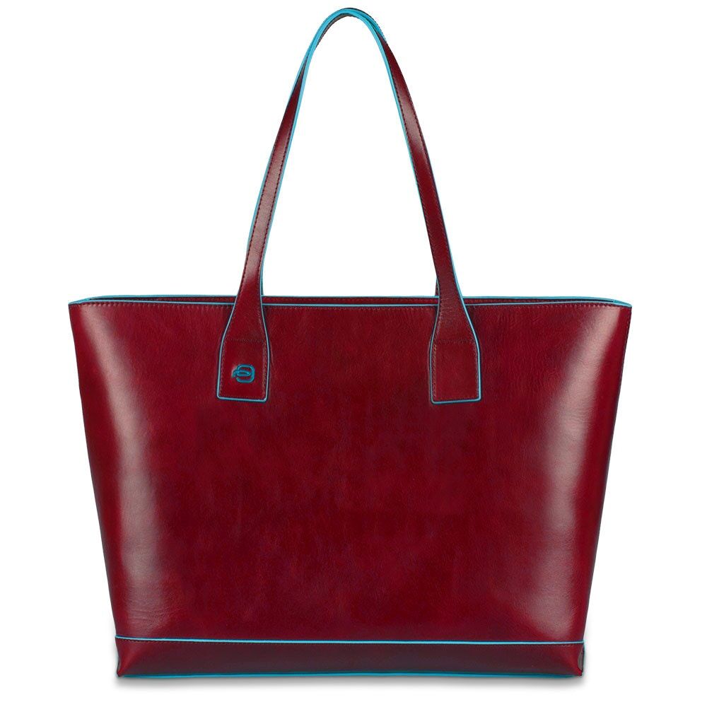 Piquadro Blue Square Shopping bag aus Leder Rot