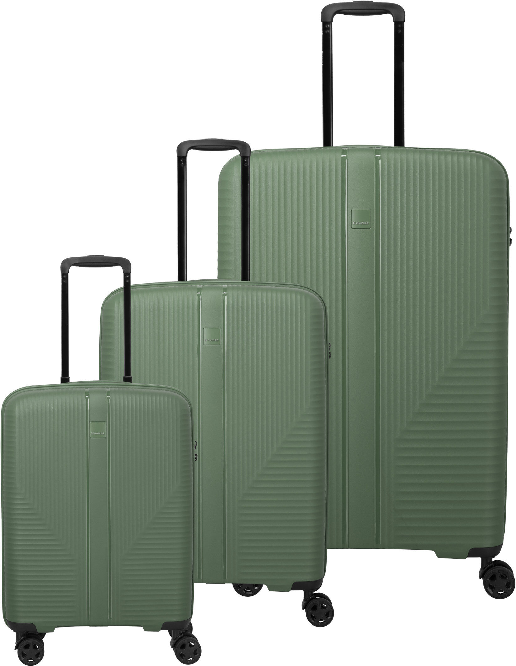 Travelite AIR STRIPE 3-tlg. Kofferset L / M erw. / S Green
