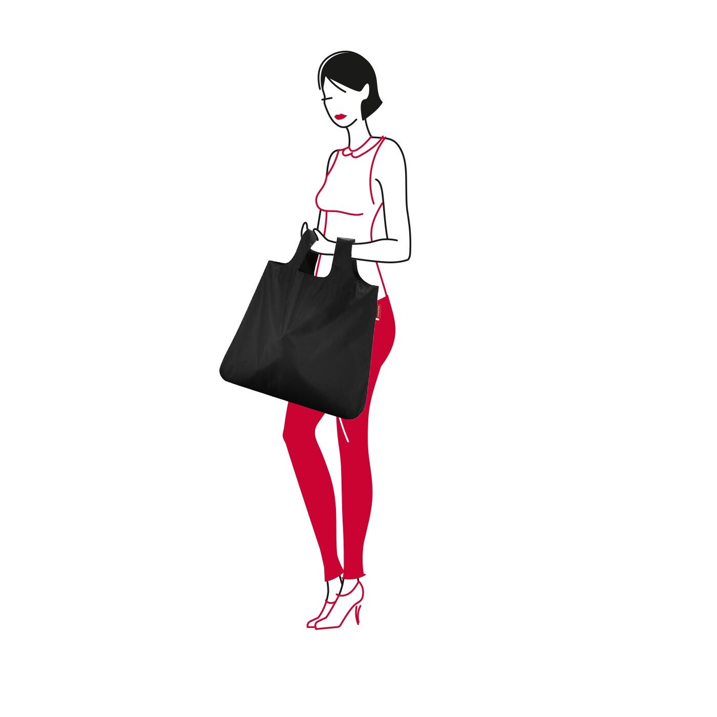 Reisenthel Mini Maxi shopper pocket black Reisenthel Mini Maxi shopper pocket black