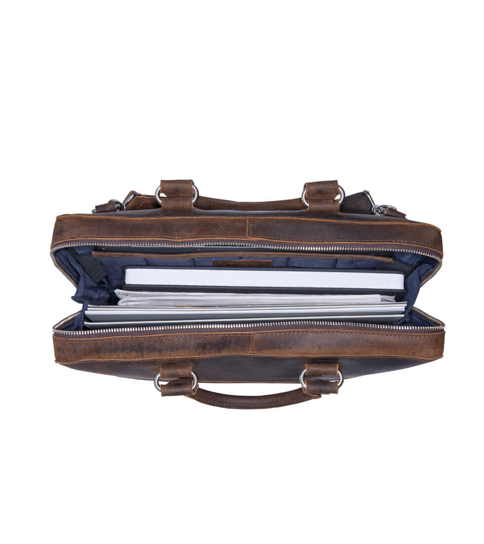 Leonhard Heyden Salisbury Leder-RV-Aktenmappe 1-Fach, mit Laptopfach 15" braun Leonhard Heyden Salisbury Leder-RV-Aktenmappe 1-Fach, mit Laptopfach 15" braun