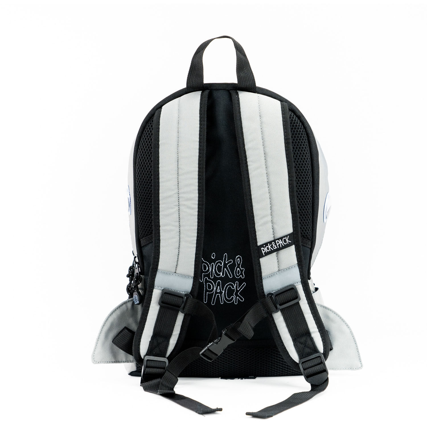 Pick & Pack Shark Shape Backpack M mit 13" Laptop-fach Grey