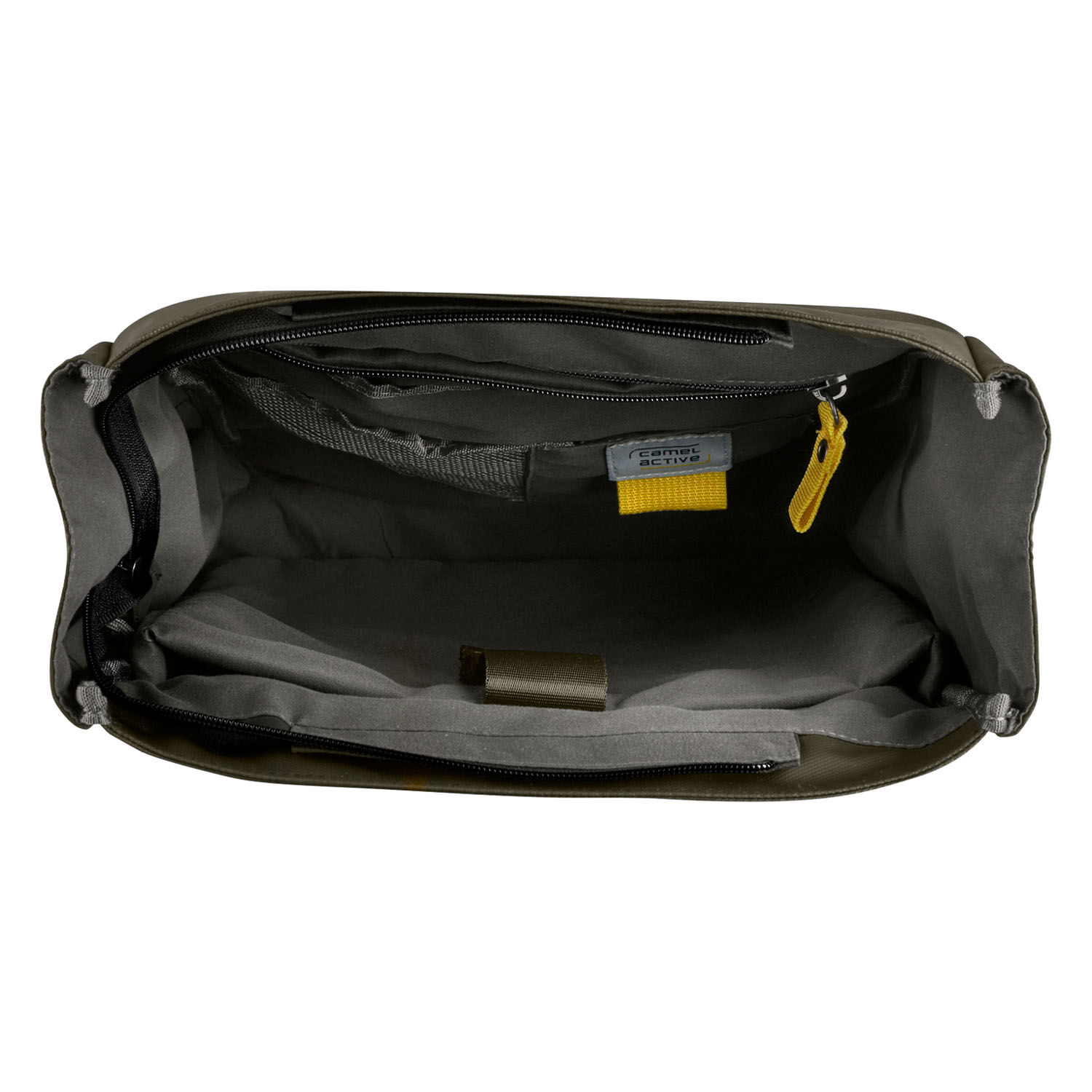 Camel Active Explore Rucksack L aus recyceltem Nylon Khaki