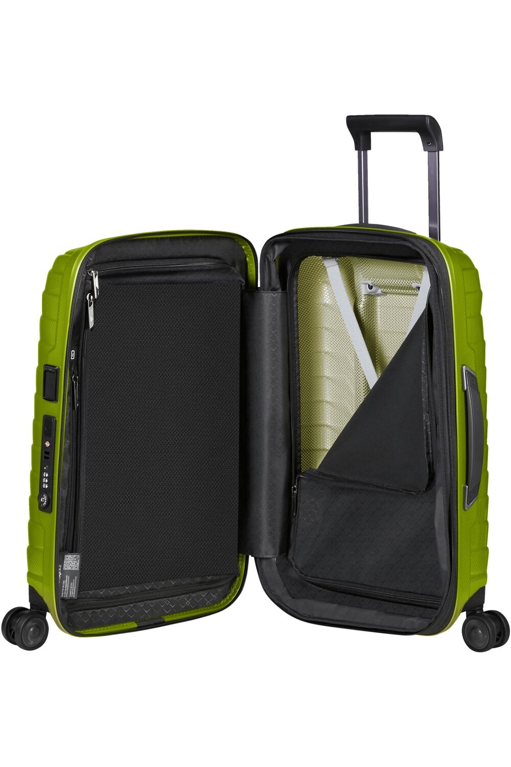 Samsonite Proxis Trolley mit 4 Rollen erweiterbar 55cm (23/26cm) + GRATIS HOTELGUTSCHEIN Lime Samsonite Proxis Trolley mit 4 Rollen erweiterbar 55cm (23/26cm) + GRATIS HOTELGUTSCHEIN Lime