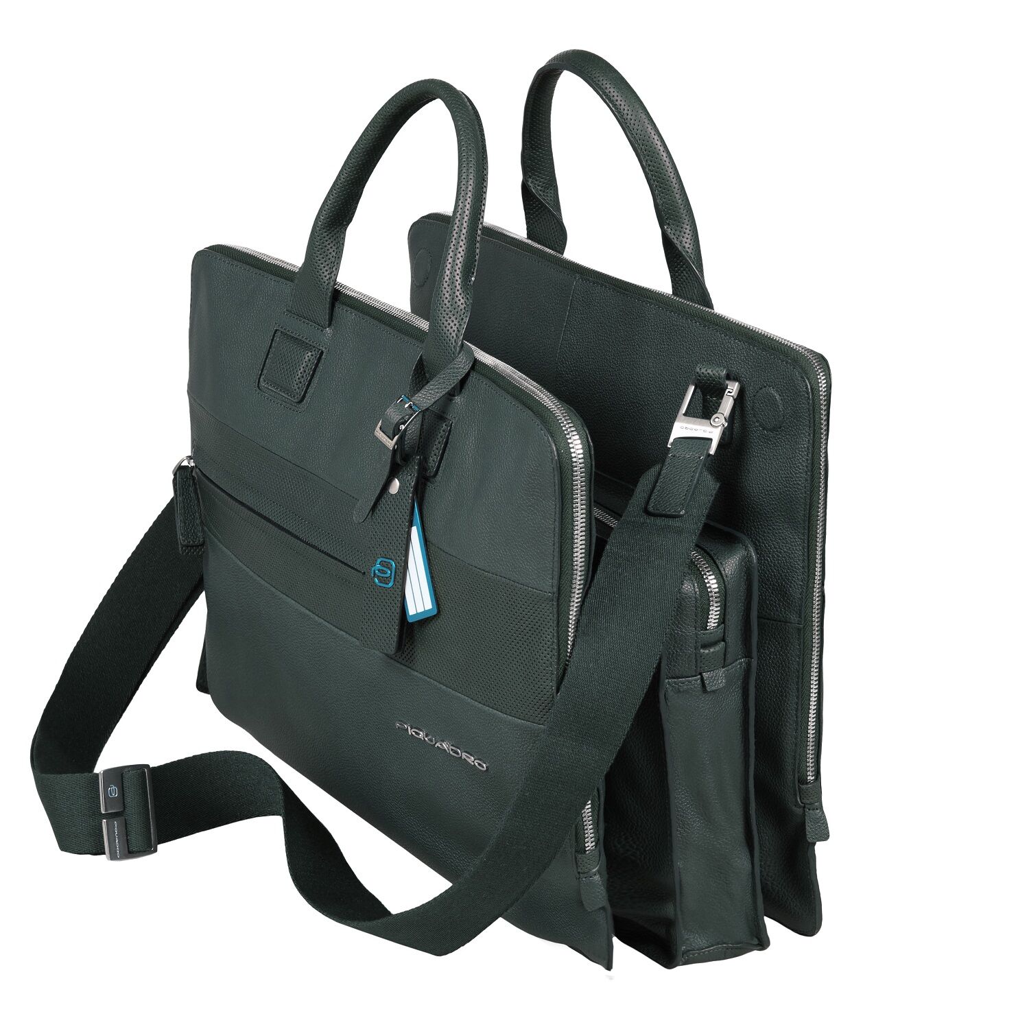 Piquadro Laszlo Doppelgriff-Laptoptasche mit drei Einsteckfächern black Piquadro Laszlo Doppelgriff-Laptoptasche mit drei Einsteckfächern black