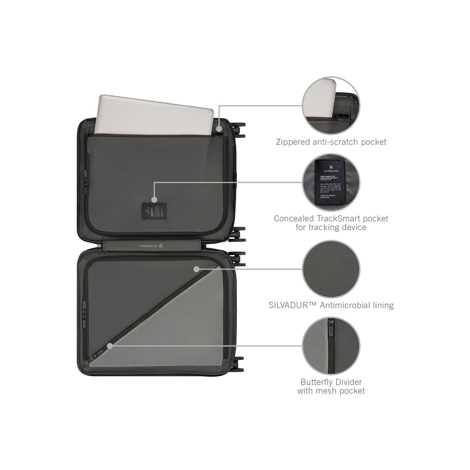 Victorinox Airox Advanced Global Carry-On Schwarz