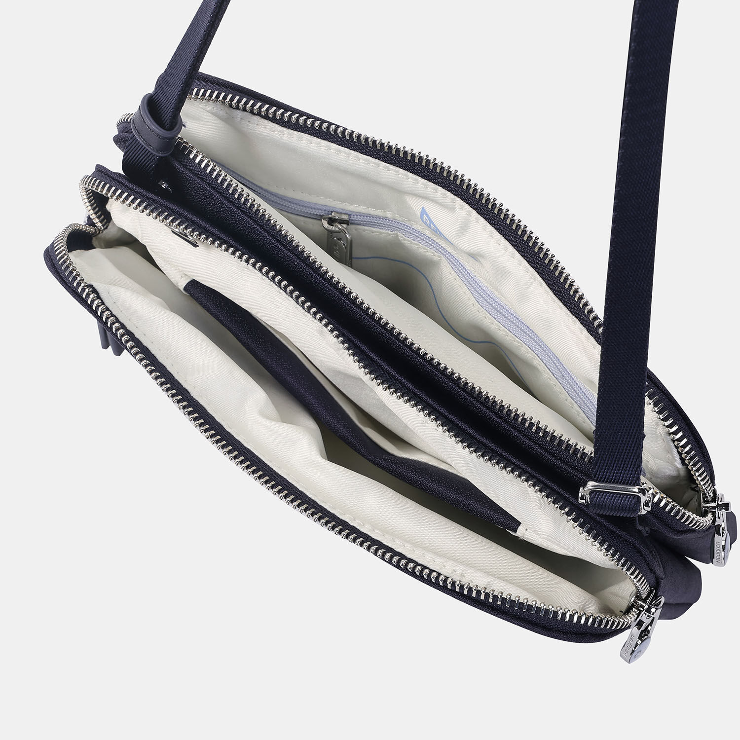 Hedgren Fika DOPPIO Doppelter Crossover + RFID Peacoat Blue