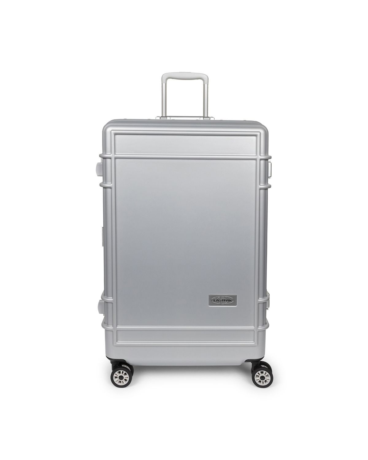 Eastpak RESIST'R CASE M Robuster Hartschalen-Trolley, Authentic Original Metal Silver